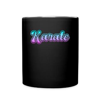 Karate - Tasse einfarbig - Schwarz - Vorne