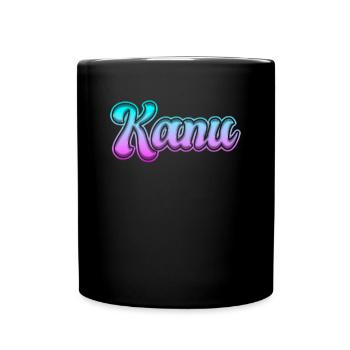 Kanu - Tasse einfarbig - Schwarz - Vorne