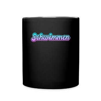 Nager - Mug uni - noir - Devant