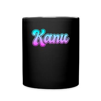 Kanu - Tasse einfarbig - Schwarz - Vorne