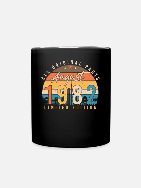 40e anniversaire août 1982 - Mug uni - noir