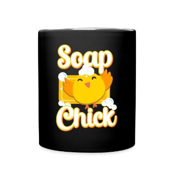 Fabrication de savon Artisanat Savon de poulet - Mug uni - noir - Devant