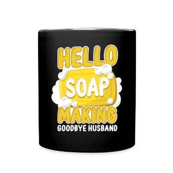 Soap Making Crafting Hello Soap - Tasse einfarbig - Schwarz - Vorne