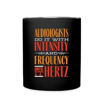 Audiologiste pédiatrique Audiologie jusqu’à Hertz - Mug uni - noir - Devant