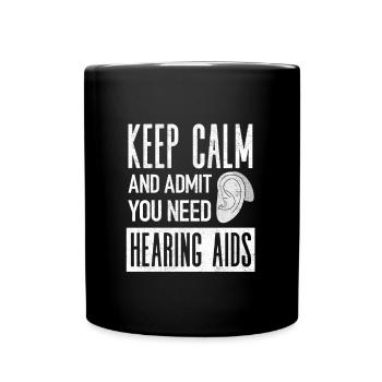 Pediatric Audiologist Audiology Hearing Aids Funny - Tasse einfarbig - Schwarz - Vorne