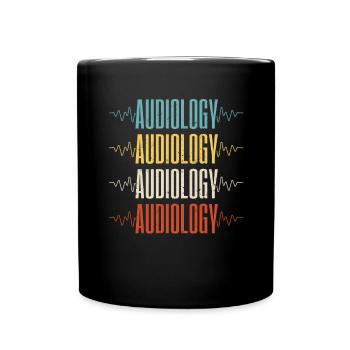 Pediatric Audiologist Audiology Heartbeat - Tasse einfarbig - Schwarz - Vorne