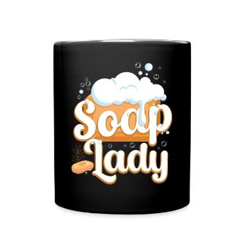 Soap Making Crafting Soap Lady - Tasse einfarbig - Schwarz - Vorne
