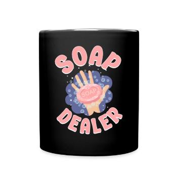 Fabrication de savon Artisanat Marchand de savon - Mug uni - noir - Devant