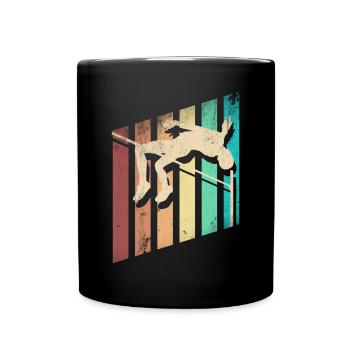 High Jump Jumping Jumper Track and Field - Tasse einfarbig - Schwarz - Vorne