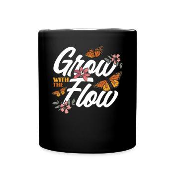 Entomologie Asclépiade Monarque Papillon Grandir WIth - Mug uni - noir - Devant