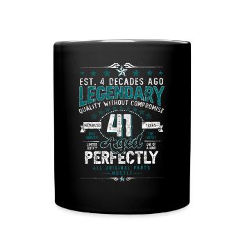 Vintage Légendaire - Vieilli parfaitement 41ème anniversaire - Mug uni - noir - Devant