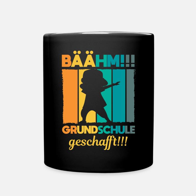 Grundschule Schulkind Schule Abgänger Absolvent - Tasse einfarbig - Schwarz