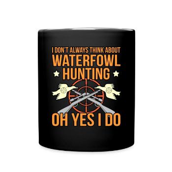 Geschenkidee für die Wasservogeljagd - Tasse einfarbig - Schwarz - Vorne