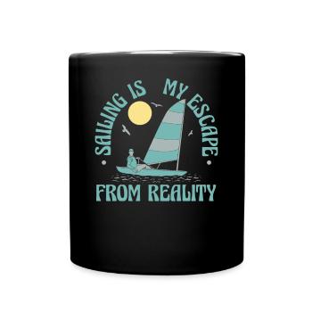 Voilier Marin Voilier Voilier Voilier Yacht - Mug uni - noir - Devant