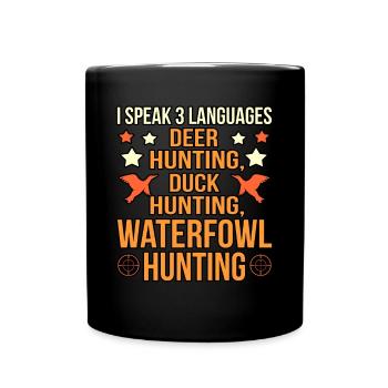 Geschenkidee für die Wasservogeljagd - Tasse einfarbig - Schwarz - Vorne