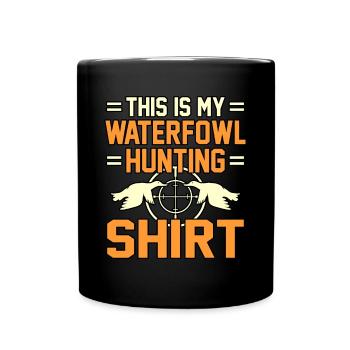 Geschenkidee für die Wasservogeljagd - Tasse einfarbig - Schwarz - Vorne