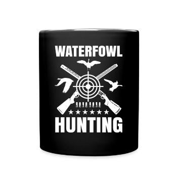 Geschenkidee für die Wasservogeljagd - Tasse einfarbig - Schwarz - Vorne