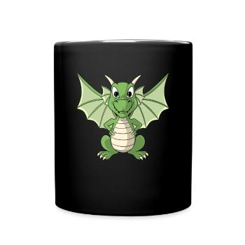 Sweet Dragon Cartoon Dragon - Mug uni - noir - Devant