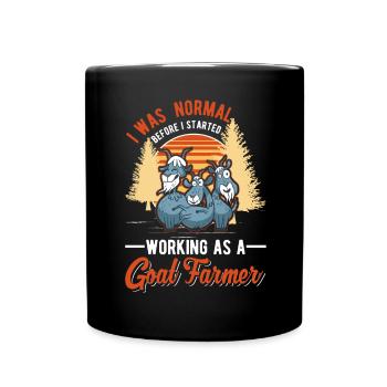 Chèvre Cadeau Chèvre Gardien Chèvre - Mug uni - noir - Devant