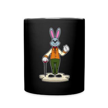 Bunny Pensioner Walking Stick - Full Colour Mug - black - Front
