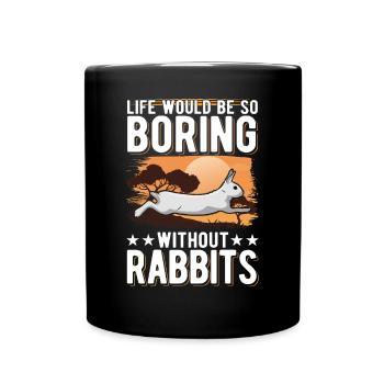 Lapin Cadeau Lapin Lapin Lapin - Mug uni - noir - Devant