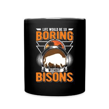 Buffalo Gift Bison Water Buffalo Buffalo - Full Colour Mug - black - Front