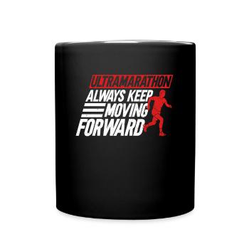 Ultramarathon Toujours en avant Ultramarathon - Mug uni - noir - Devant