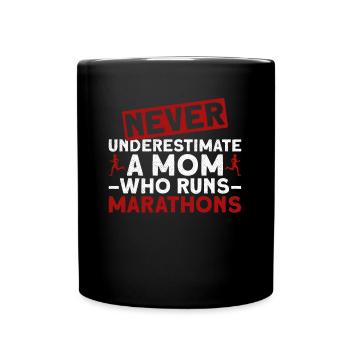Women Marathon Marathon Runner Jogging - Mug uni - noir - Devant
