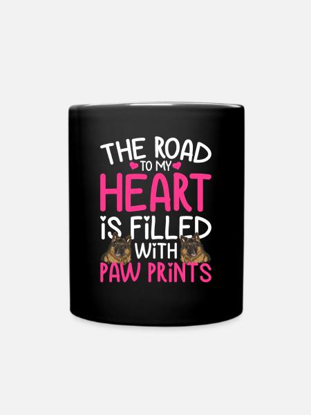 Berger Allemand Road To My Heart Drôle - Mug uni - noir