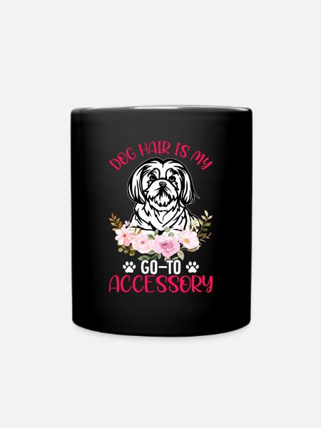 Labrador Retriever Poils de chien est mon accessoire - Mug uni - noir
