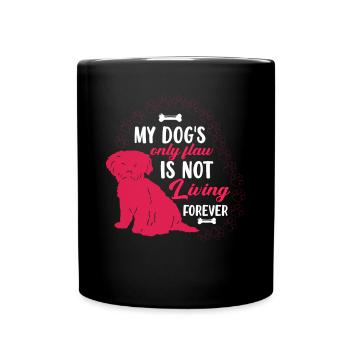 Goldendoodle Dog's Only Flaw Funny Graphics For - Full Colour Mug - black - Front
