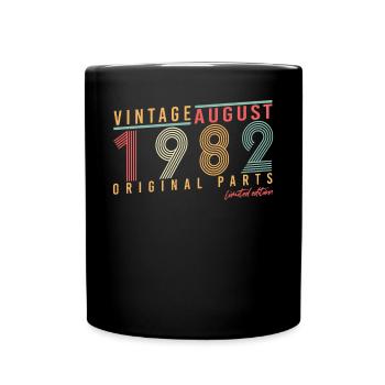 40e anniversaire août 1982 - Mug uni - noir - Devant