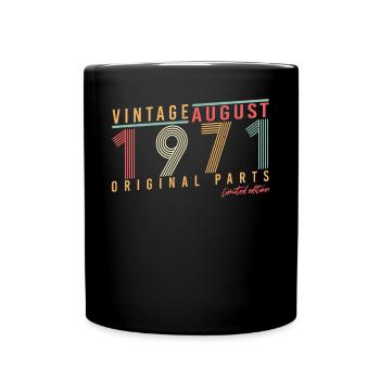 1971 En août Millésime - Mug uni - noir - Devant