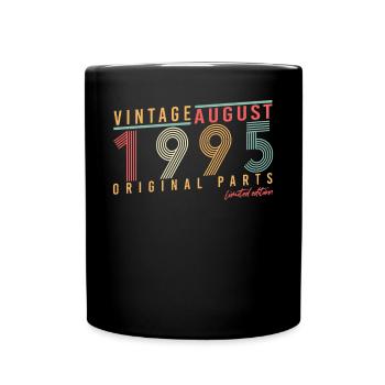 Geboren Im August 1995 - Tasse einfarbig - Schwarz - Vorne