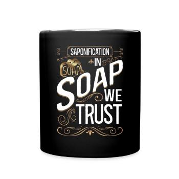 Fabrication de savon - Mug uni - noir - Devant