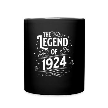 The legend of 1924 birthday - Full Colour Mug - black - Front