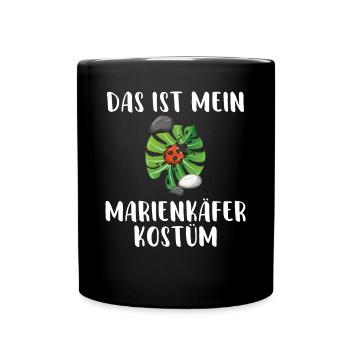 Das ist mein Marienkäfer Kostüm kleiner süßer Käfe - Tasse einfarbig - Schwarz - Vorne