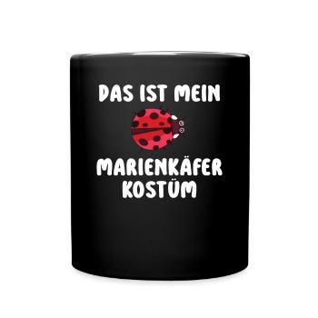 Das ist mein Marienkäfer Kostüm Last-Minute-Kostüm - Tasse einfarbig - Schwarz - Vorne