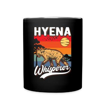 Hyänen Flüsterer Erdwolf Hyena - Tasse einfarbig - Schwarz - Vorne
