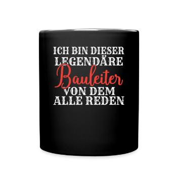 Ich bin dieser legendäre von dem alle reden - Tasse einfarbig - Schwarz - Vorne