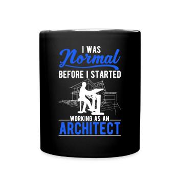 Architekt Geschenk Innenarchitekt Architektur - Tasse einfarbig - Schwarz - Vorne