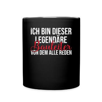 Ich bin dieser legendäre von dem alle reden - Tasse einfarbig - Schwarz - Vorne