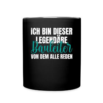 Ich bin dieser legendäre von dem alle reden - Tasse einfarbig - Schwarz - Vorne