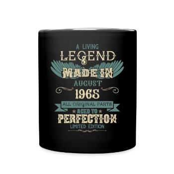 Août 1965 Vintage Anniversaire - Mug uni - noir - Devant