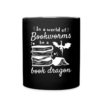Drôle d’amoureux des livres - Dans un monde de rats de bibliothèque soyez un - Mug uni - noir - Devant