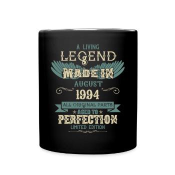 Août 1994 Vintage Anniversaire - Mug uni - noir - Devant