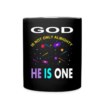 Allah est seulement Dieu est un poison musulman tout-puissant - Mug uni - noir - Devant