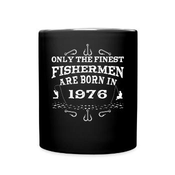 Pêcheur né en 1976 anniversaire - Mug uni - noir - Devant
