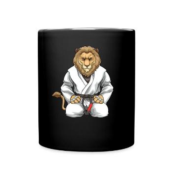 Jiu Jitsu Lion - Brasilianisches Jiu Jitsu und - Tasse einfarbig - Schwarz - Vorne