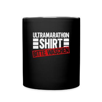 Ultramarathon Shirt Bitte Waschen - Ultramarathon - Tasse einfarbig - Schwarz - Vorne